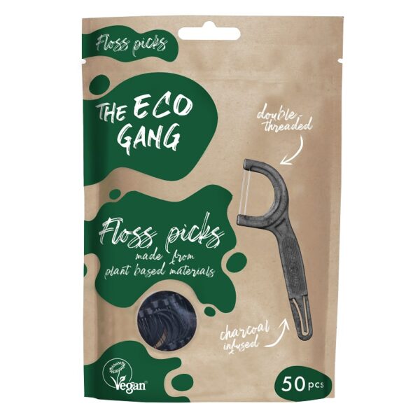 THE ECO GANG - Tandtrådsbøjler dobbeltstrenget med charcoal - THE ECO GANG