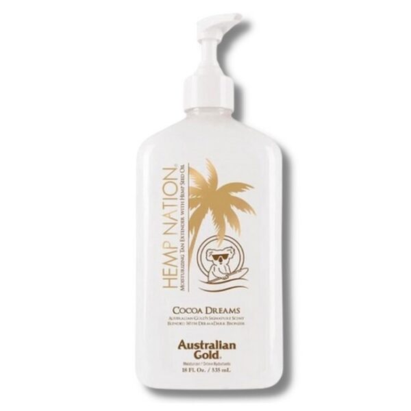 Australian Gold - Hemp Nation Cocoa Dreams Bodylotion Tan Extender - 535 ml - australian gold