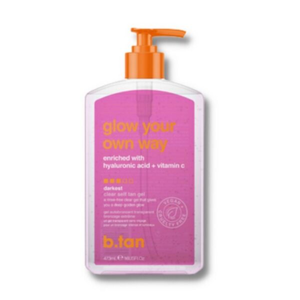 b.tan - Glow your own way clear tanning gel 473 ml - b.tan