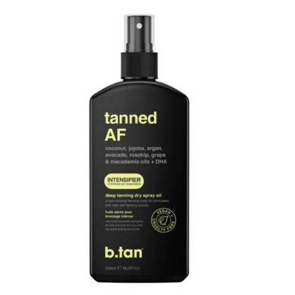 b.tan - Tanned AF Intensifier Tanning Oil - 236 ml - b.tan