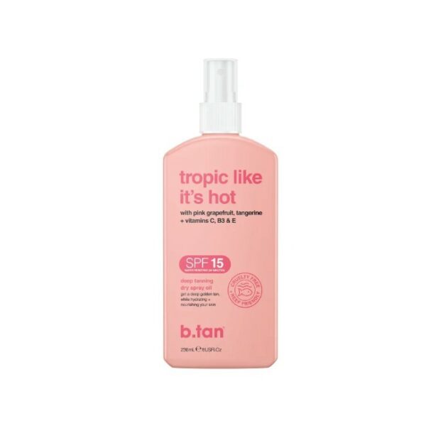 b.tan - Tropic Like It's Hot SPF 15 Tanning Oil - 236 ml - b.tan