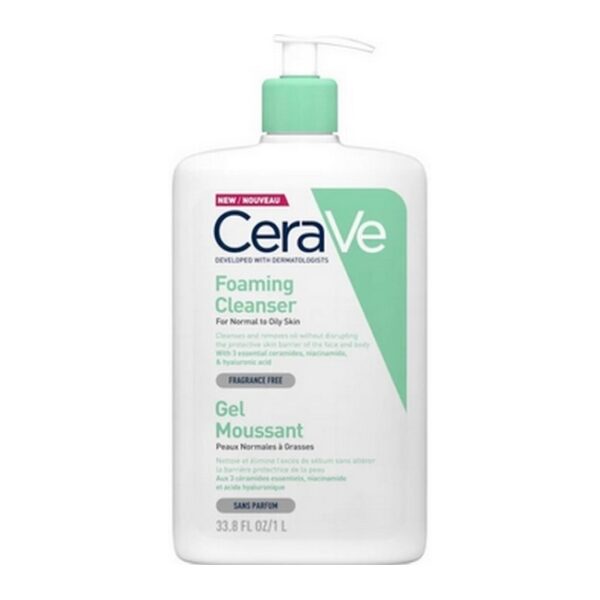 CeraVe - Foaming Cleanser Normal To Oily Skin - 1000 ml - cerave