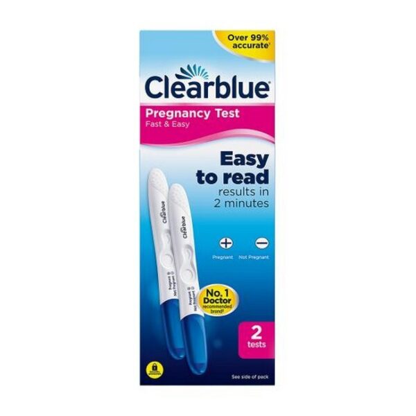 Clearblue - Graviditetstest Easy 2 Minute Results - 2 Pak - clearblue