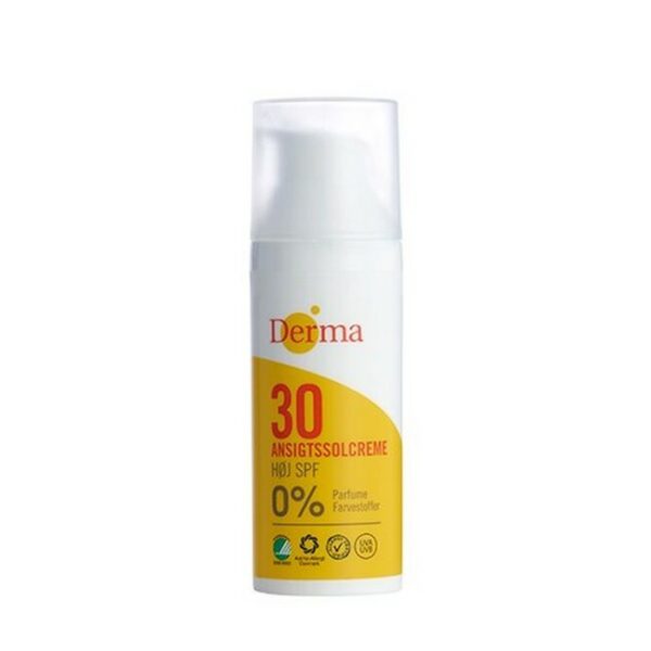 Derma - Ansigtssolcreme SPF 30 - 50 ml - derma