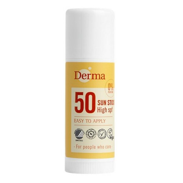 Derma - Solstift Høj SPF 50 - 18 ml - derma