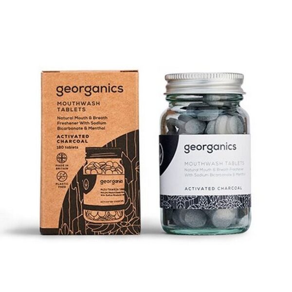 Georganics - Mouthwash Tablets Activated Charcoal - beauty