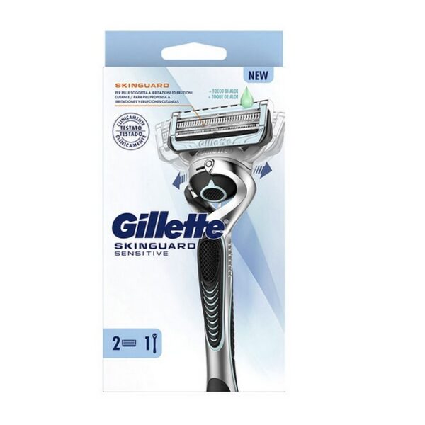 Gillette - SkinGuard Sensitive Barberskraber + 2 Barberblade - gillette