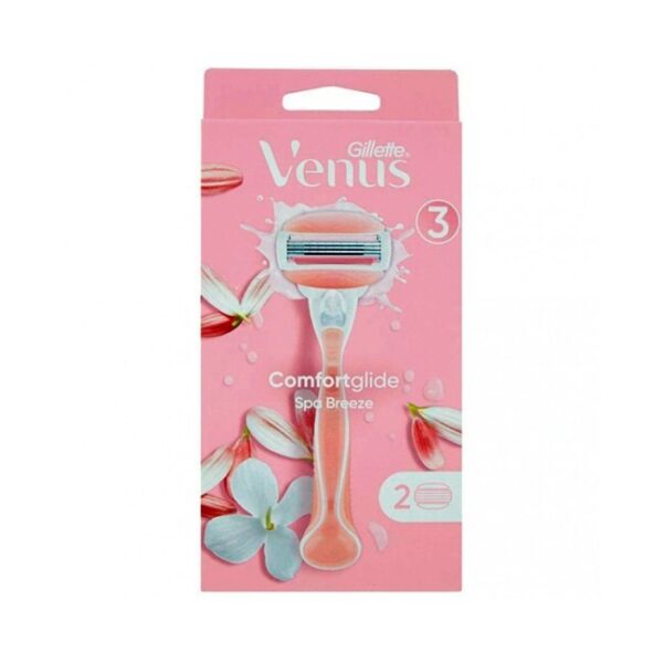 Gillette - Venus Comfortglide Spa Breeze Barberskraber + 2 Barberblade - gillette