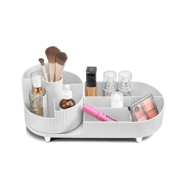 Gillian Jones - Beauty Table Multi Organizer Rotation White - gillian jones