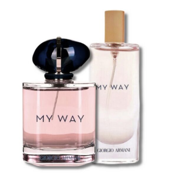 Giorgio Armani - My Way Sæt - 90 ml Edp & 15 ml Travel Spray - giorgio armani