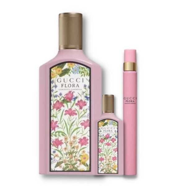 Gucci - Flora Gorgeous Gardenia Sæt - 100 ml Edp + 10 ml + 5 ml - gucci