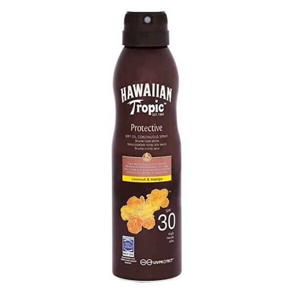 Hawaiian Tropic - Protective Dry Oil Continuous Spray SPF30 - hawaiian tropic