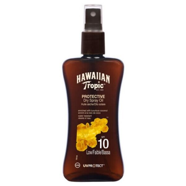 Hawaiian Tropic - Tropical Dry Spray Oil Coconut & Papaya SPF10 - 200 ml - hawaiian tropic