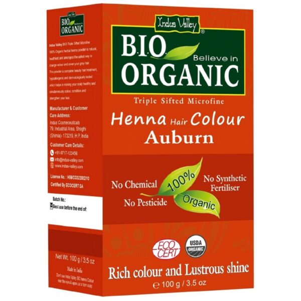 Indus Valley - Bio Organic Henna Hair Color Auburn - Indus Valley