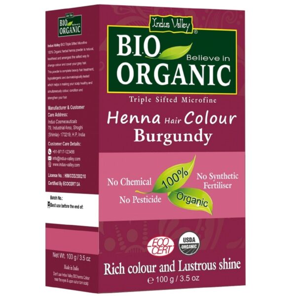 Indus Valley - Bio Organic Henna Hair Color Burgundy - Indus Valley