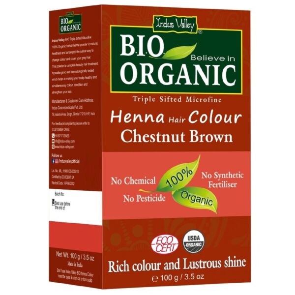 Indus Valley - Bio Organic Henna Hair Color Chestnut Brown - Indus Valley