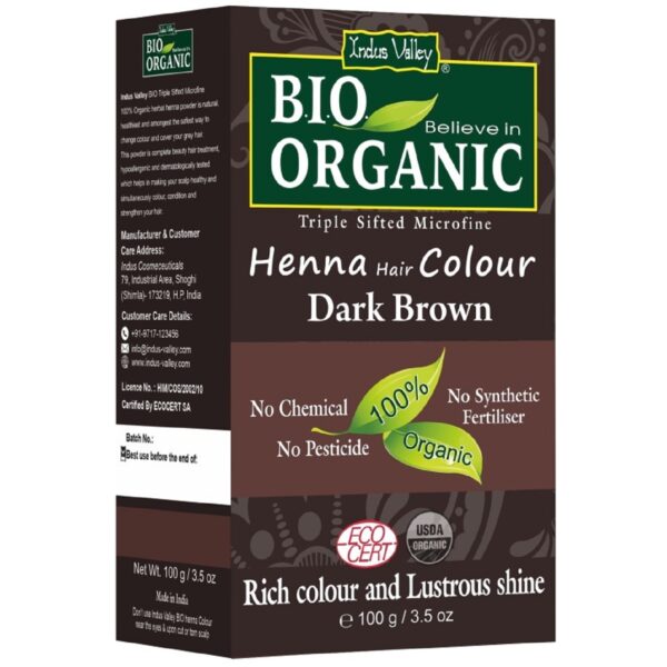 Indus Valley - Bio Organic Henna Color Dark Brown - Indus Valley