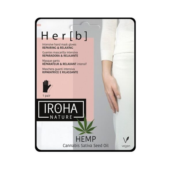 Iroha Nature - Hand Mask Gloves Intensiv Hemp - iroha nature