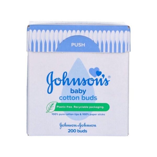 Johnsons - Cotton Buds 100% Bomuldsvatpinde - 200 Stk - johnsons