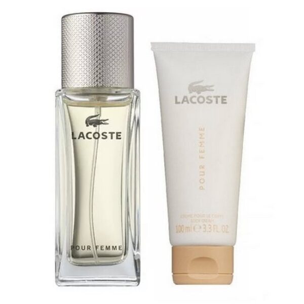 Lacoste - Pour Femme Eau de Parfum Sæt - 50 ml Edp & Body Lotion - lacoste