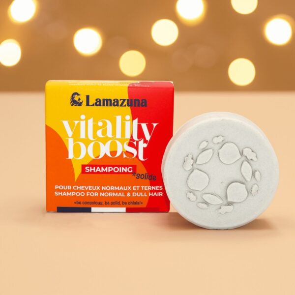 Lamazuna - Shampoobar til normalt & tørt Hår - Vitality boost - Lamazuna