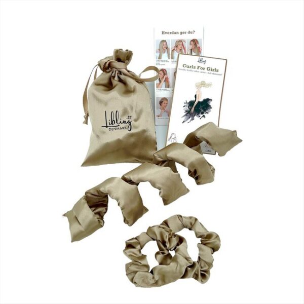 Libling - Curl Band Heatless Curler Silk Gold Kit inkl Scrunchies - libling