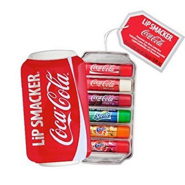 Lip Smacker - Mixed Coca Cola Lip Balms Tin Box - 6 stk - lip smacker