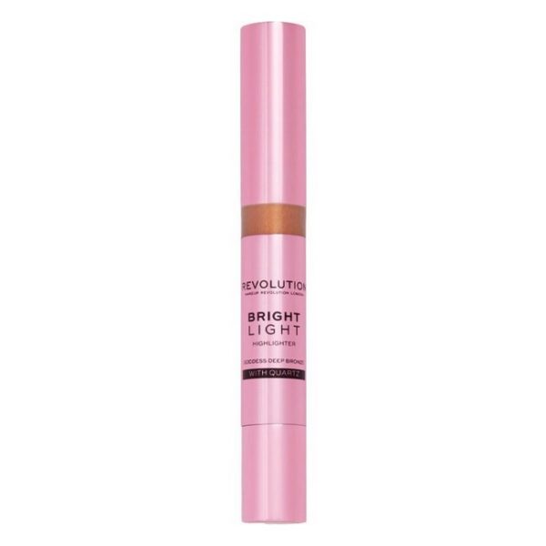 Makeup Revolution - Bright Light Highlighter Beam Goddess Deep Bronze 3 ml - makeup revolution