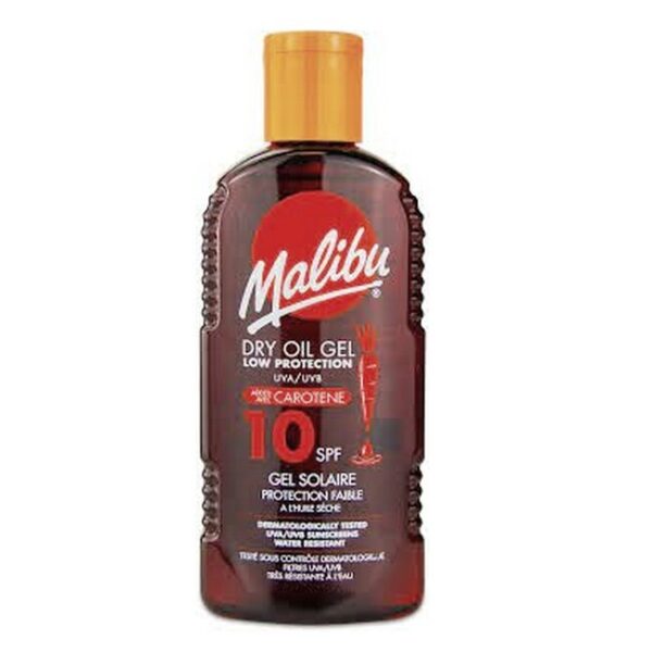 Malibu Sun - Dry Oil Gel Carotene SPF10 - 200 ml - malibu sun