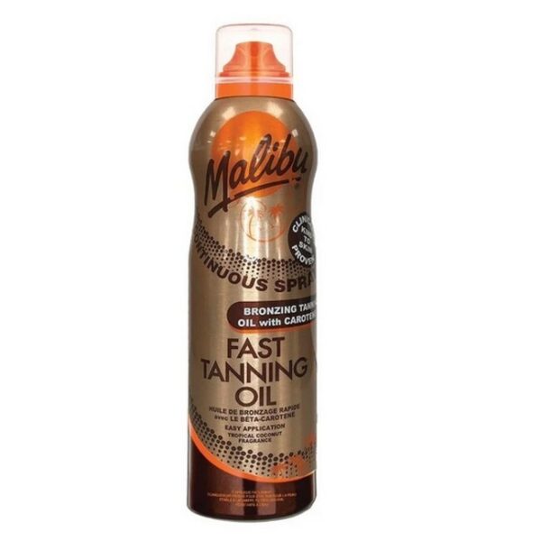 Malibu Sun - Fast Tanning Oil Spray Bronzing Caroten - 175 ml - malibu sun