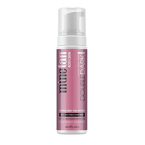 MineTan - Double Dark Express Self Tan Mousse - 200 ml - minetan