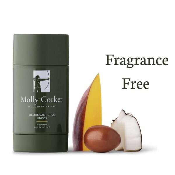 Molly Corker - Natural deodorant stick - fragrance free - Molly Corker