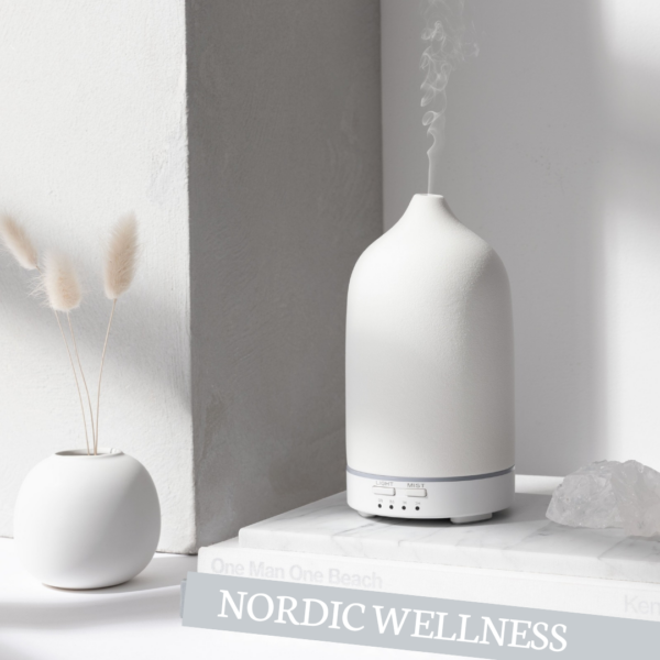 NORDIC WELLNESS - Keramisk aroma diffuser - White - Nordic Wellness