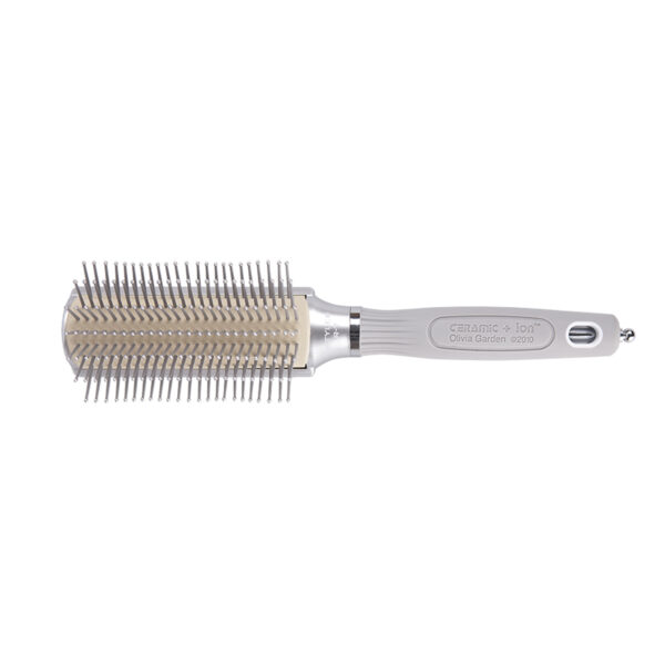 Olivia Garden® - Silver Rectangular expert care hairbrush - Styling - OLIVIA GARDEN®