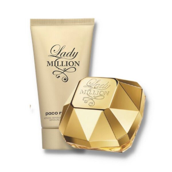 Paco Rabanne - Lady Million Eau de Parfum Sæt - 30 ml Edp & Body Lotion - paco rabanne