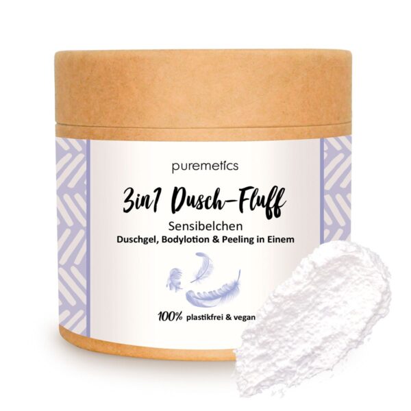 puremetics - 3in1 Dusch-Fluff - Duftfri - puremetics