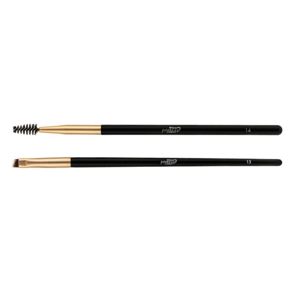 puroBIO Cosmetics - Browmade brush set n°13 & n°14 - puroBIO Cosmetics