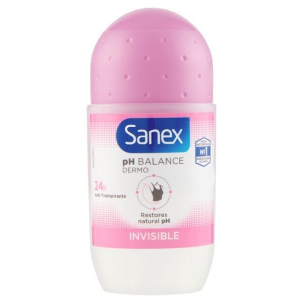 Sanex - Dermo Invisible pH Balance Deodorant Roll On - 50 ml - sanex