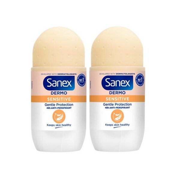 Sanex - Dermo Sensitive Roll On Deodorant Duo - 2 x 50 ml - sanex