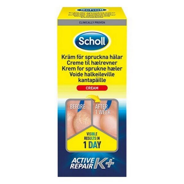 Scholl - Creme til hælrevner Active Repair K+ - 120 ml - scholl