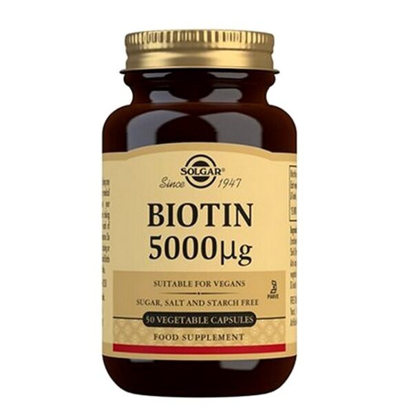 Solgar - Biotin 5000 mg - 50 Stk - solgar