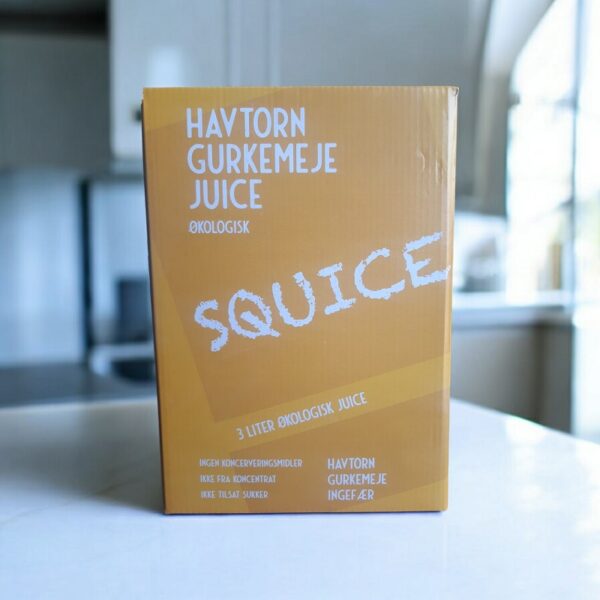 SQUICE - Økologisk Havtorn Gurkemeje juice - Koldpresset - SQUICE