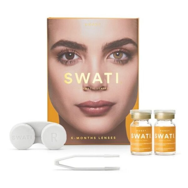 SWATI - Farvede Kontaktlinser 6 Måneder - Honey - swati