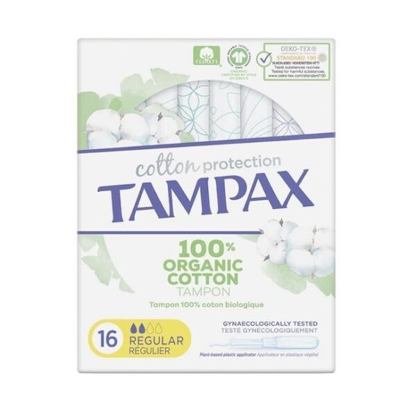 Tampax - Regular Organic Cotton Tampons 16 Stk - tampax