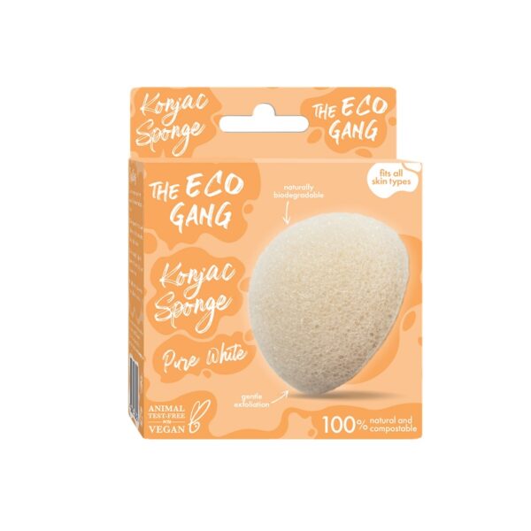 THE ECO GANG - Konjac Sponge - pure white - THE ECO GANG