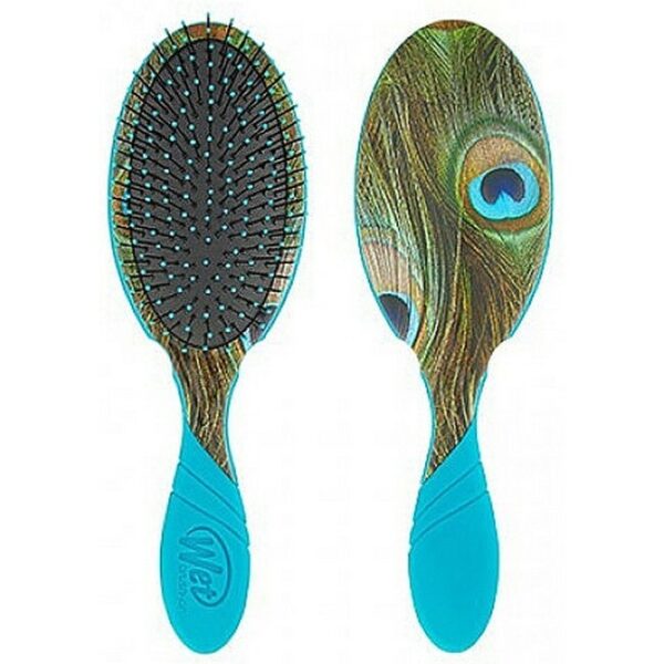 The Wet Brush - Pro Hair Brush Detangler Free Sixty Peacock Hårbørste - the wet brush