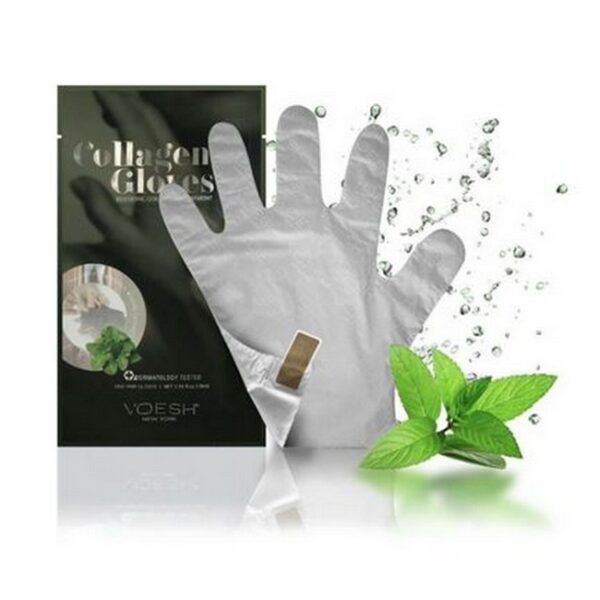 Voesh - Collagen Gloves Peppermint Håndmaske - voesh