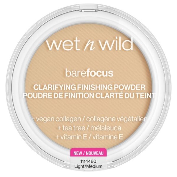 Wet n Wild - Bare Focus Clarifying Finishing Powder Light Medium - 7,8 g - wet n wild