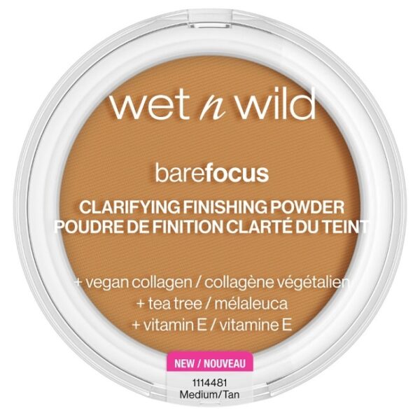 Wet n Wild - Bare Focus Clarifying Finishing Powder Medium Tan - 7,8 g - wet n wild