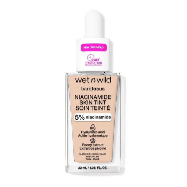 Wet n Wild - Bare Focus Niacinamide Skin Tint - Fair Beige - 32 ml - wet n wild